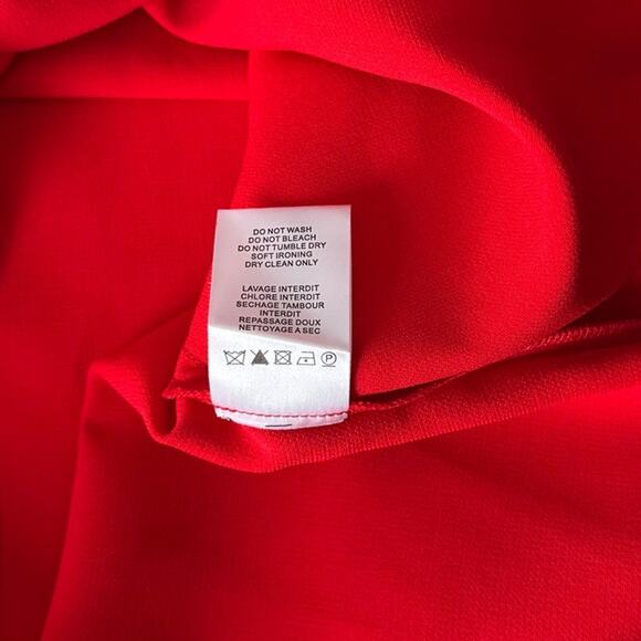 IRO Izya Short Sleeve Top in Red Women's Size FR 38 / US 6 - Picture 7 of 10